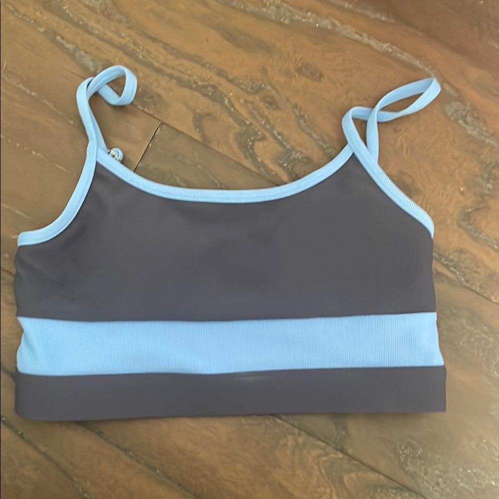 Wilo Navy and baby blue sports bra